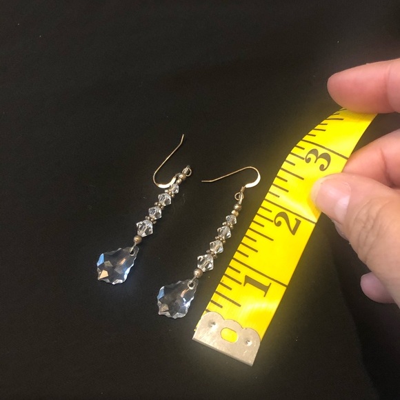 Sterling Silver Crystal Earrings - Picture 5 of 7